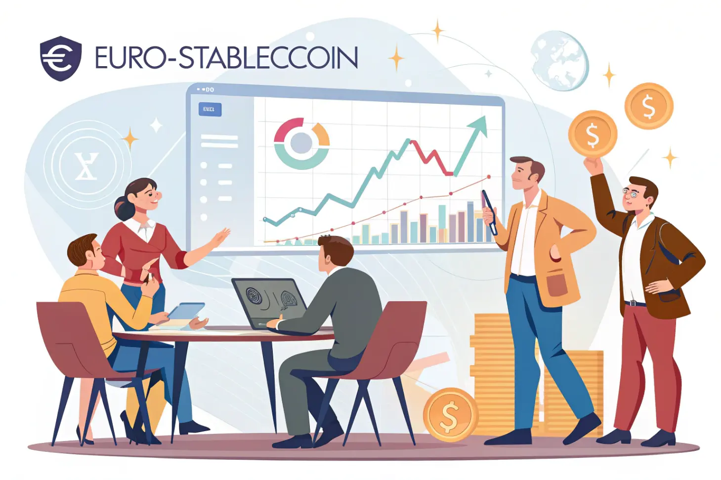 Евро-стейблкоин от банков и его влияние на рынок